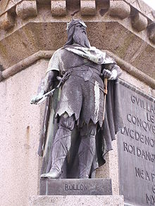 La statua di Rollo a Falaise